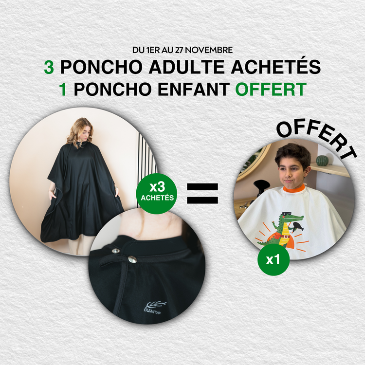 3 + 1 Flean'Up Poncho Adulte