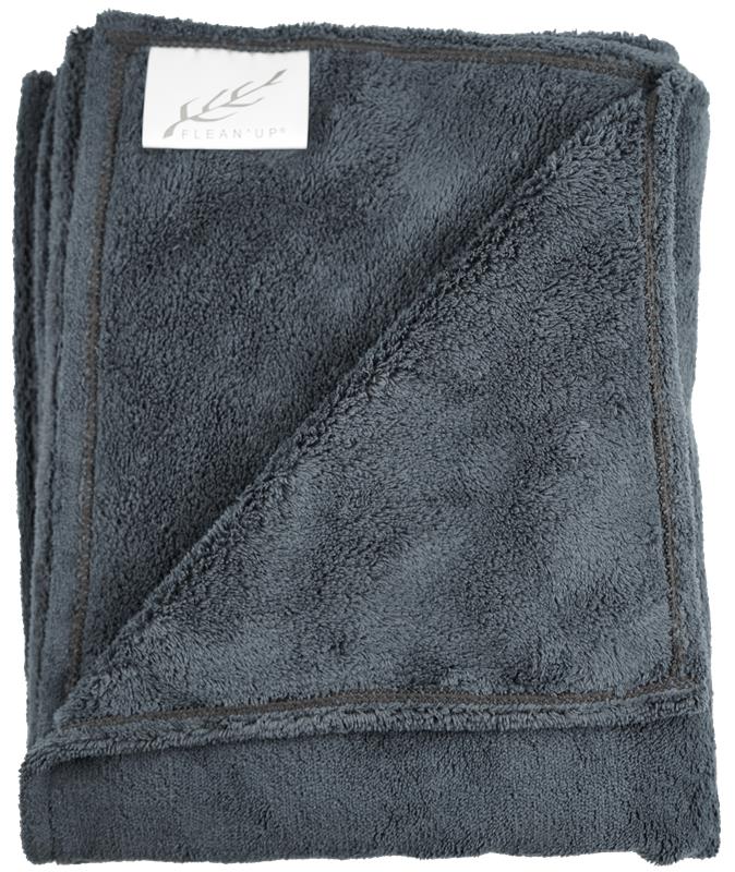 Serviettes Microfibre Noires Flean'Up 50x85cm - Lot de 6