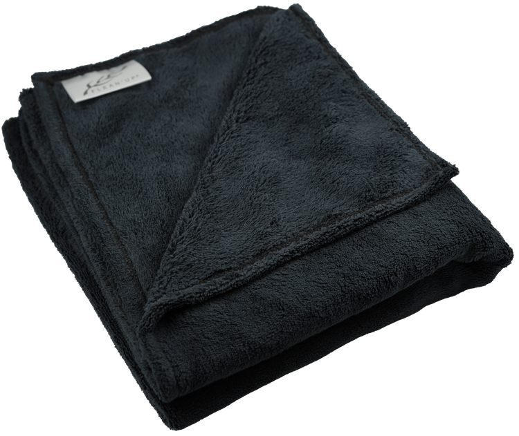 Serviettes Microfibre Noires Flean'Up 50x85cm - Lot de 6