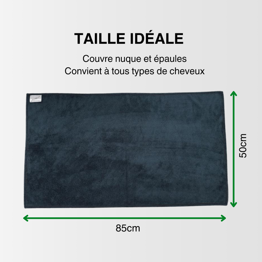 Serviettes Microfibre Noires Flean'Up 50x85cm - Lot de 6