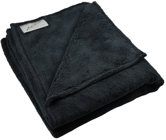 Serviettes Microfibre Noires Flean'Up 50x85cm - Lot de 6